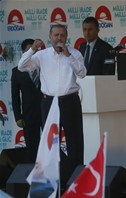 Bakan Çağatay Kılıç, Başbakan ve Cumhurbaşkanı adayı Recep Tayyip Erdoğan'ın Ankara Mitingine katıldı.
