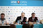 Gençlik ve Spor Bakanı Akif Çağatay Kılıç, Antalya Belek'te düzenlenen Turkish Airlines Open 2014 Turnuvası'nda basın toplantısı düzenledi.