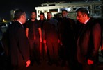 Gençlik ve Spor Bakanı Akif Çağatay Kılıç, Antalya'da iskelesi çöken spor salonu inşaatında incelemelerde bulundu.