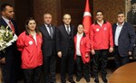 Gençlik ve Spor Bakanı Akif Çağatay Kılıç, 3 Aralık Dünya Engelliler Günü dolayısılya engelli sporcuları makamında kabul etti.