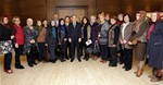 Gençlik ve Spor Bakanı Akif Çağatay Kılıç, Samsun Ak Parti İl ve İlçe Kadın Belediye Meclis Üyeleri'ni makamında kabul etti.