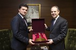 Gençlik ve Spor Bakanı Akif Çağatay Kılıç, Ak Parti Ankara İl Başkanı Mustafa Nedim Yamalı 'yı makamında kabul etti.