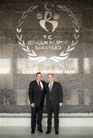 Gençlik ve Spor Bakanı Akif Çağatay Kılıç, KKTC Başbakan Yardımcısı, Ekonomi, Turizm, Kültür ve Spor Bakanı Serdar Denktaş ve beraberindeki heyeti makamında kabul etti.