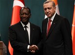 Cumhurbaşkanı Recep Tayyip Erdoğan ile Gençlik ve Spor Bakanı Akif Çağatay Kılıç, Fildişi Sahili Cumhuriyeti ile gençlik ve spor alanında işbirliği anlaşması imza törenine katıldı.