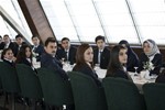 Gençlik ve Spor Bakanı Akif Çağatay Kılıç, Gençlik Haftası programı çerçevesinde kutlamalar için Ankara’ya gelen temsilci gençleri kabul etti.