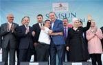 Cumhurbaşkanı Recep Tayyip Erdoğan ile Gençlik ve Spor Bakanı Akif Çağatay Kılıç, Samsun'da düzenlenen Toplu Açılış Töreni'ne katıldı.