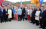 Cumhurbaşkanı Recep Tayyip Erdoğan, Başbakan Ahmet Davutoğlu ile Gençlik ve Spor Bakanı Akif Çağatay Kılıç, Ordu - Giresun Havalimanı Açılış Törenine katıldı.