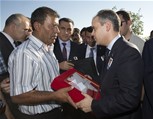 Gençlik ve Spor Bakanı Akif Çağatay Kılıç, Şehit Polis Memuru Feyyaz Yumuşak'ın cenaze törenine katıldı.