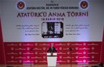 Gençlik ve Spor Bakanı Akif Çağatay Kılıç, Atatürk Kültür, Dil ve Tarih Yüksek Kurumu tarafından ATO Kongre Merkezi'nde düzenlenen Atatürk'ü Anma Törenine katıldı.