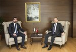 Gençlik ve Spor Bakanı Akif Çağatay Kılıç, AK Parti Samsun İl Teşkilatı Gençlik Kolları Başkanı Caner Göktepe'yi kabul etti.