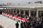 Gençlik ve Spor Bakanı Akif Çağatay Kılıç, Ankara'da meydana gelen terör saldırısında şehit olanlardan sekizi için Kocatepe Camii'nde düzenlenen cenaze törenine katıldı.