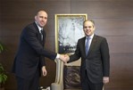 Gençlik ve Spor Bakanı Akif Çağatay Kılıç, Türkiye Basketbol Federasyonu Bas¸kanı Harun Erdenay'ı makamında kabul etti.