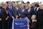 Bakan Çağatay Kılıç, Adalet Bakanı Bekir Bozdağ ve İçişleri Bakanı Efkan Ala ile birlikte Bursa’da yeni Adalet Sarayının temel atma törenine katıldı.