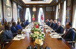 Cumhurbaşkanı Recep Tayyip Erdoğan, Senegal Cumhurbas¸kanı Macky Sall ile çalıs¸ma yemegˆinde bir araya geldi. 
