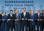 Sayın Başbakanımız Ahmet Davutoğlu ve Gençlik ve Spor Bakanı Akif Çağatay Kılıç, Kahramanmaraş'da toplu açılış törenine katıldı.