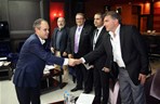 Gençlik ve Spor Bakanı Akif Çağatay Kılıç,  Antalya'da düzenlenecek Federasyonlar Boyutuyla Türk Sporunun Geleceği Çalıştayı öncesinde gazetecilerle bir araya geldi.