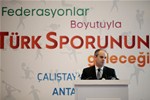 Gençlik ve Spor Bakanı Akif Çağatay Kılıç, Antalya'da düzenlenen Federasyonlar Boyutuyla Türk Sporunun Geleceği Çalıştayı açılış törenine katıldı.