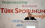 Gençlik ve Spor Bakanı Akif Çağatay Kılıç, Antalya'da düzenlenen Federasyonlar Boyutuyla Türk Sporunun Geleceği Çalıştayı açılış törenine katıldı.