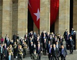 Sayın Cumhurbaşkanımız Recep Tayyip Erdoğan ve Gençlik ve Spor Bakanı Akif Çağatay Kılıç, 29 Ekim Cumhuriyet Bayramı için Anıtkabir 'de düzenlenen törene katıldı.
