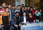 Gençlik ve Spor Bakanı Akif Çağatay Kılıç, Samsun programı dönüşünde Çorum KYK Erkek Öğrenci Yurdu'nu ziyaret etti.