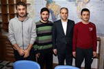 Gençlik ve Spor Bakanı Akif Çağatay Kılıç, Samsun programı dönüşünde Çorum KYK Erkek Öğrenci Yurdu'nu ziyaret etti.