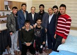 Gençlik ve Spor Bakanı Akif Çağatay Kılıç, Samsun programı dönüşünde Çorum KYK Erkek Öğrenci Yurdu'nu ziyaret etti.