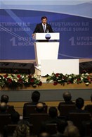 Sayın Başbakanımız Ahmet Davutoğlu ve Gençlik ve Spor Bakanı Akif Çağatay Kılıç, Ankara ATO Congresium'da düzenlenen 1. Uyuşturucu ile Mücadele Şurası açılış törenine katıldı.