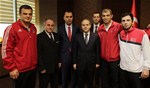 Gençlik ve Spor Bakanı Akif Çağatay Kılıç, 3 Aralık Dünya Engelliler Günü dolayısılya engelli sporcuları makamında kabul etti.