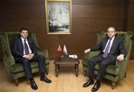 Gençlik ve Spor Bakanı Akif Çağatay Kılıç, Ak Parti Ankara İl Başkanı Mustafa Nedim Yamalı 'yı makamında kabul etti.