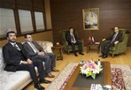 Gençlik ve Spor Bakanı Akif Çağatay Kılıç, Ak Parti Ankara İl Başkanı Mustafa Nedim Yamalı 'yı makamında kabul etti.