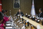 Gençlik ve Spor Bakanı Akif Çağatay Kılıç, Ampute Milli Takımını makamında kabul etti.
