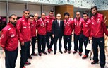 Gençlik ve Spor Bakanı Akif Çağatay Kılıç, Ampute Milli Takımını makamında kabul etti.