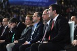 Başbakan Ahmet Davutoğu ile Gençlik ve Spor Bakanı Akif Çağatay Kılıç, Ankara Arena Spor Salonu'nda düzenlenen Ak Parti Ankara 5. Olağan İl Kongresine katıldı.