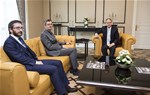 Gençlik ve Spor Bakanı Akif Çağatay Kılıç, SETA Vakfı Genel Koordinatörü Prof. Dr. Burhanettin Duran'ı makamında kabul etti.