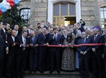 Başbakan Ahmet Davutoğlu ile Gençlik ve Spor Bakanı Akif Çağatay Kılıç, İlim Yayma Cemiyeti tarafından yaptırılan erkek öğrenci yurdu açılışına katıldı.