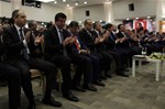 Başbakan Ahmet Davutoğlu ile Gençlik ve Spor Bakanı Akif Çağatay Kılıç, Ak Parti 100. Genişletilmiş İl Başkanları Toplantısı'na katıldı.