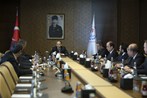 Gençlik ve Spor Bakanı Akif Çağatay Kılıç, Beşiktaş Jimnastik Kulübü Yönetim Kurulu üyelerini makamında kabul etti.