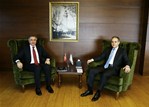 Gençlik ve Spor Bakanı Akif Çağatay Kılıç, Elazığ Belediye Başkanı Mücahit Yanılmaz'ı makamında kabul etti.