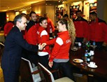Gençlik ve Spor Bakanı Akif Çağatay Kılıç, karate milli takımını ziyaret etti.