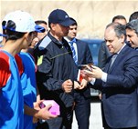 Gençlik ve Spor Bakanı Akif Çağatay Kılıç, Adıyaman Gazihan Dede Su Sporları Merkezi'ni ziyaret etti.