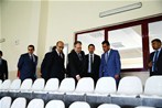 Gençlik ve Spor Bakanı Akif Çağatay Kılıç, Adıyaman'ın Besni İlçesi spor salonunda incelemelerde bulundu.
