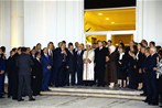 Cumhurbaşkanı Recep Tayyip Erdoğan ile Gençlik ve Spor Bakanı Akif Çağatay Kılıç, Gaziantep Üniversitesi Sani Konukoğlu İlahiyat Fakültesi açılış törenine katıldı.
