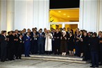 Cumhurbaşkanı Recep Tayyip Erdoğan ile Gençlik ve Spor Bakanı Akif Çağatay Kılıç, Gaziantep Üniversitesi Sani Konukoğlu İlahiyat Fakültesi açılış törenine katıldı.