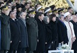 Başbakan Ahmet Davutoğlu ile Gençlik ve Spor Bakanı Akif Çağatay Kılıç, 18 Mart Şehitleri Anma Günü ve Çanakkale Deniz Zaferi’nin 100.yılı Törenleri'ne katıldı.