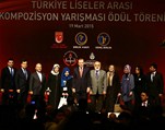 Cumhurbaşkanı Recep Tayyip Erdoğan ile Gençlik ve Spor Bakanı Akif Çağatay Kılıç, Birlik Vakfı tarafından düzenlenen “Çanakkale Ruhu ve Gençlik” konulu kompozisyon yarışması ödül törenine katıldı.