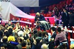 Başbakan Ahmet Davutoğlu ile Gençlik ve Spor Bakanı Akif Çağatay Kılıç, AK Parti İstanbul İl Başkanlığı'nın Abdi İpekçi Spor Salonunda düzenlediği Biz Birlikte Türkiye'yiz Bahar Şöleni ne katıldı.