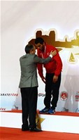 Gençlik ve Spor Bakanı Akif Çağatay Kılıç, Sinan Erdem Spor Salonu'nda düzenlenen 50. Avrupa Büyükler Karate Şampiyonası'nı izledi.
