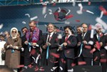 Cumhurbaşkanı Recep Tayyip Erdoğan ile Gençlik ve Spor Bakanı Akif Çağatay Kılıç, Karabük'de düzenlenen toplu açılış törenine katıldı.