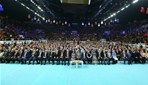 Başbakan Ahmet Davutoğlu ile Gençlik ve Spor Bakanı Akif Çağatay Kılıç, Ak Parti İstanbul İl Gençlik Kolları Kongresine katıldı.