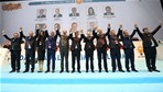 Başbakan Ahmet Davutoğlu ile Gençlik ve Spor Bakanı Akif Çağatay Kılıç, Ak Parti 25. Dönem Milletvekili Aday Tanıtım Toplantısı'na katıldı.